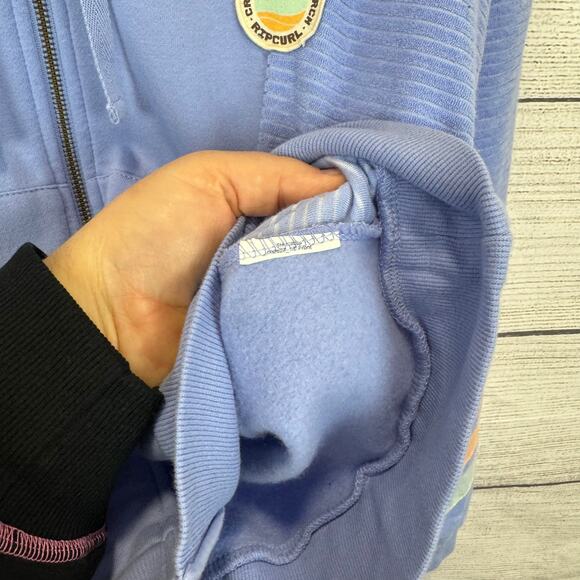 Rip Curl Women's Periwinkle Zip Up Hooded Soft Jacket Size Small - Picture 7 of 9
